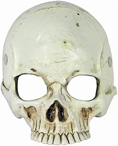 Forum Novelties Standard Skull Foam Costume Half Mask, As Shown, Adult One Size