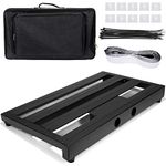 Luvay Guitar Pedal Board - Extra Large (22" x 12.6") with Bag, Aluminum Alloy 7LB Pedalboard