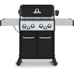 Broil King, Baron 490 Pro, 875244, Liquid Propane (LP), 4-Burner, Silver, Black