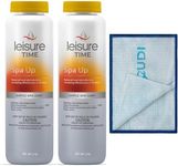 Jecudi Bundle Leisure Time Spa Up - pH Increaser for Hot Tub - Easy-to-Use Spa ph Increaser - pH Up for Swimming Pools -Fast-Dissolving Granular Pool pH Increase Product - Bonus Cleaning Towel (2Pack)