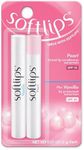Softlips Daily Lip Moisturizer For Very Dry Lips With SPF, Pearl Tint & Vanilla Flavor Lip Balm, Hydrates, Soothes & Prevents Dry, Chapped Lips, Smooth Glide Formula, 2 Pack (12x0.14 oz)