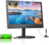 Desobry 19.2" Portable TV for Camping, Built-in 8000mAh Battery Powered TV Portable for Power Outages, Battery Operated TVs 1080P HDMI Input, AV Input, USB, for Kitchen Bedroom Camping Patio RV