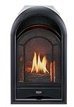 ProCom Dual Fuel Ventless Gas Fireplace Insert with Thermostat Control, 4 Fire Logs, Use with Natural Gas or Liquid Propane, 10000 BTU, Heats up to 500 Sq. Ft., Black