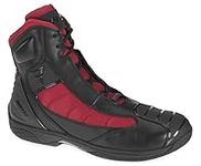 Bates Beltline Performance Men's Motorcycle Boots (Black/Red, Size 7)