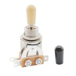 Musiclily Plastic 3 Way Pickup Selector Toggle Switch for Gibon Epiphone Les Paul Guitar Part, Cream Tip