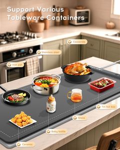 Extra Large Food Warming Mat 36x16 Inch – Heat Pad for Buffets & Parties