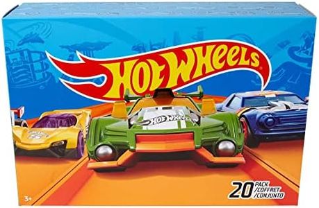 Hot Wheels Set of 20 Toy Cars & Trucks in 1:64 Scale, Collectible Vehicles (Styles May Vary)