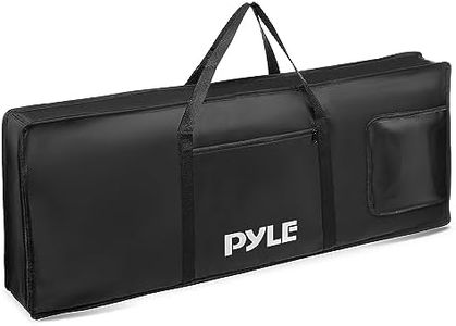 Pyle Keyboard Case, 61 Key Carrying Case Bag for Piano Keyboards, Protects and Covers Portable Digital Keyboard Water Resistant, Used for Models PKBRD6139BT, PKBRD6151PB, and PKBRD6175P