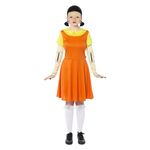 Amscan 9915312 - Women's Official Squid Game Deluxe Doll Adults Fancy Dress Costume Size: 14-16