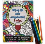 Funny Adult Wine Coloring Book