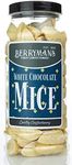 Original White Chocolate Mice Retro Sweets Gift Jar By Berrymans Sweet Shop - Classic Sweets, Traditional Taste.