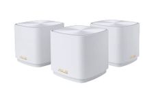 ASUS ZenWiFi AX Mini (XD4) Whole Home Mesh WiFi System (3 Pack), WiFi 6, 802.11ax, up to 6000 sq ft & 25+ devices, AiMesh, Lifetime Free Internet Security, Parental Controls, Easy Setup 3 pack