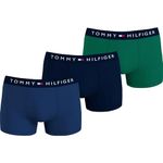 Tommy Hilfiger Men's 3P Trunk Anchor Blue/Des Sky/Nou Green S