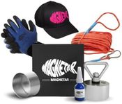 Magnetar - Fishing Magnet Set - Allround 600kg Magnet - Package including Rope/Gloves/Cover/Glue/Cap - Perfect Kit for Magnet Fisher Women