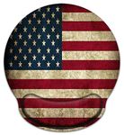 Meffort Inc Mouse Pad with Wrist Rest Support & Non-Slip Base, Durable Ergonomic Gaming Mousepad - USA Flag