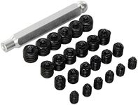 Transfer Screw Set, Metric M6 - M12-4 sizes / 6 screws each plus wrench/holder, LittleMachineShop.com (5968)