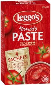 Leggos Triple Concentrate Tomato Paste 50 g (4 Sachets)