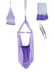 U2CUTE® Baby Cradles, Baby Jhula, Jhoola,! Infant Baby Hanging Swing Cradle with Mosquito net and Spring (Infant)(Purple)