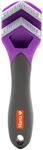 Hartz Groomer's Best Fur Fetcher De-Shedder Cat Brush,Grey and Pink/Purple