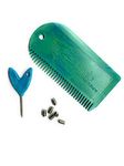 ecomb Eco FCS/Future Fin Key, Screws and Surfboard Wax Comb Bundle Made from 100% Marine Waste Plastic in Devon