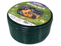 Faithfull FAIHOSE50AV Reinforced Hose Kit 50M (164ft) with 3 Fittings and Multipattern Spray Gun