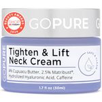 goPure Beauty Neck Firming Cream - Anti-Aging Neck Cream for Tightening and Wrinkles for an Even Skin Tone and Neck Lift - With Pro-Active Repair Firming Complex, 1.7 oz