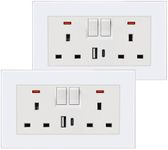 BSEED Double Socket 13A with 2 USB