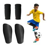 Jetisva Football Shin Pads Boys Lightweight Kids Shin Pads Sleeve High Elastic with Non-Slip Insert Pocket Football Shin Guards No Straps for Youth Junior Girls Age 7 8 9 10 11 12 13 (140-160cm)