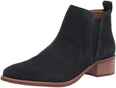 Lucky Brand Women's Pogan Bootie Chelsea Boot, Black Leather, 8.5