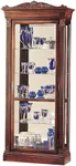 Howard Miller Embassy II Curio Cabinet, Wood Finish with Lights Storage Cabinet - Durable Glass Shelves, Vertical Display for Decorative Items, Collectibles, Living Room & Office