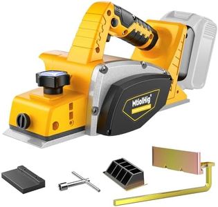 Cordless Electric Hand Planer: 3-1/4-Inch Handheld Planer Compatible with Dewalt 20V Battery (No Battery) - 15000 RPM Power Wood Planer for Woodworking, Carpentry, and Home DIY