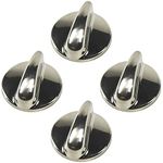 HQRP 4-Pack Surface Burner Cooktop Control Stove Knobs Replacement Part Compatible with General Electric GE, Hotpoint, RCA WB03K10303 WB03K10208 AH3486484 AP4980246 EA3486484 EAP3486484 PS3486484