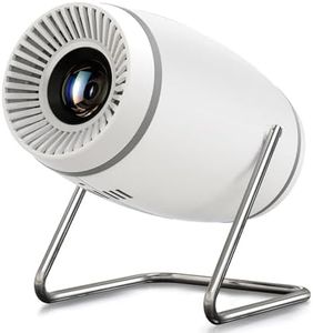 Mini Projector, Projector with WiFi and Bluetooth, 4K 1080P Support Portable Projector 180° Rotatable 130'' Screen Movie Projector Auto Keystone Compatible with HDMI/USB/Smartphone/PC/Laptop