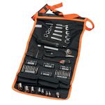 Black + Decker A7063-QZ 77 Piece Tool Accessories Roll Bag