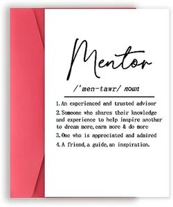 YiKaLus Happy Boss’s Day Card for Mentor, Unique Mentor Gifts for Leader Boss, Great Mentor Definition Card for Women Men, Best Thank You Gift Idea for Him Her