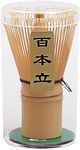 Handcrafted Golden Bamboo Matcha Whisk, Traditional Japanese Chasen Matcha Stirrer -Bamboo Whisk Made from Durable and Sustainable Organic Bamboo