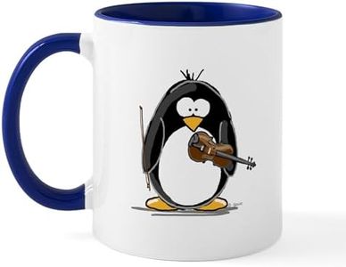 CafePress Violin Penguin Mug 11 oz (325 ml) Ceramic Coffee Mug