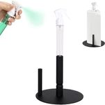 Paper Towel Holder with Spray Bottle: 2 in 1 Stainless Steel Roll Holder Non-Slip Weighted Base Countertop Stand Vertical Kitchen Multifunctional for Living Room, Kitchen, Bathroom Incl Free Ebook