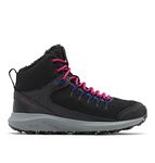 Columbia Womens Trailstorm Mid Waterproof Black, Red Onion Boot - 6 UK (BL8089)