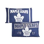 NHL Toronto Maple Leafs Set of 2 Pillowcases EXPRESSIONS (20”x30”) for Kids and Hockey Sports Fans, Breathable and Super Soft, Perfectly Fits a Standard Size Pillow for Sleeping (Official NHL Product)