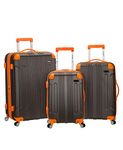 Rockland London Hardside Spinner Wheel Luggage, Charcoal, 3-Piece Set (20/24/28), London Hardside Spinner Wheel Luggage