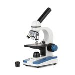 AmScope M150C / M150C-I 40X-1000X All-Metal Optical Glass Lenses Cordless LED Student Biological Compound Microscope, Awarded The #1 Among The 6 Best Student Microscopes 2016