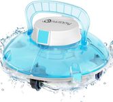 WINNY POOL CLEANER Robotic Pool Vacuum, Cordless Pool Robot with Transparent Design, Powerful Suction & Convenient, Ideal for Flat Above Ground Pools up to 539 Sq.ft