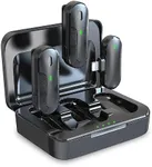 LSR LORESO Wireless Lavalier Microphone Set for iPhone and iPad for Vlogging, Podcasting, YouTube and Interview Audio Video Recording with Clip-On Lapel Mics