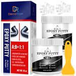 Epoxy Putty - 16oz / 450g Pool Putty, 2 in 1 Underwater or Above Fast Repair, Fix Leaks, Cracks, Filling, Sculpting - 2 Part Epoxy Sculpt Clay for Metal, Tile, Concrete, Plastic, Ceramics (Black)