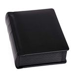 Tuscany Albums Professional Leatherette Bound Photo Album for Weddings and Special Occasions (5x7 (15 Page), Black/Black)