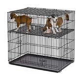 MidWest Homes for Pets 22410 Small Puppy Playpen with 1" Mesh Floor Grid, 24" L