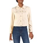 Anne Klein Women's Seamed Corduroy Button Front Jacket Blazer, Anne White, M