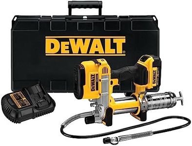 DEWALT 20V MAX Grease Gun Kit, Cordless, 42” Long Hose, 10,000 PSI, Variable Speed Triggers, Battery and Charger Included (DCGG571M1)