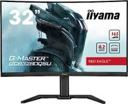 iiyama G-Master GCB3280QSU-B1 32" Curved 1500R VA LCD, 165Hz, 0.2ms MPRT, FreeSync™, 2560x1440, 350 cd/m² Brightness, 2 x HDMI, 1 x DisplayPort, USB x 2, 2 x 2W Speakers